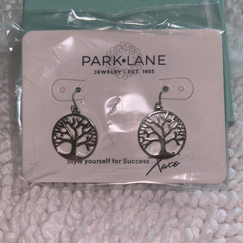 Park‎ Lane Silver Tree of Life Earrings - New